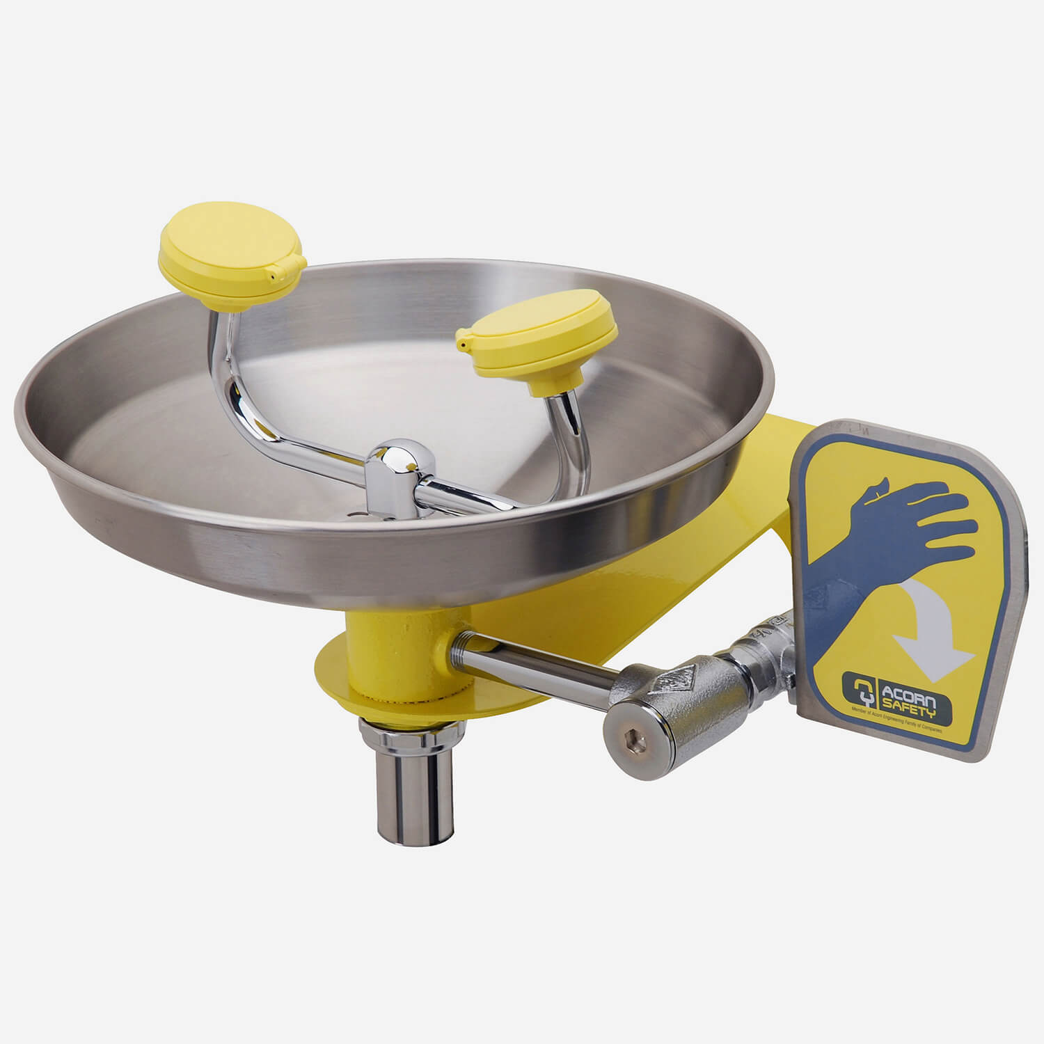 Accessory: Stainless Steel Wall Mount Face/Eye Wash