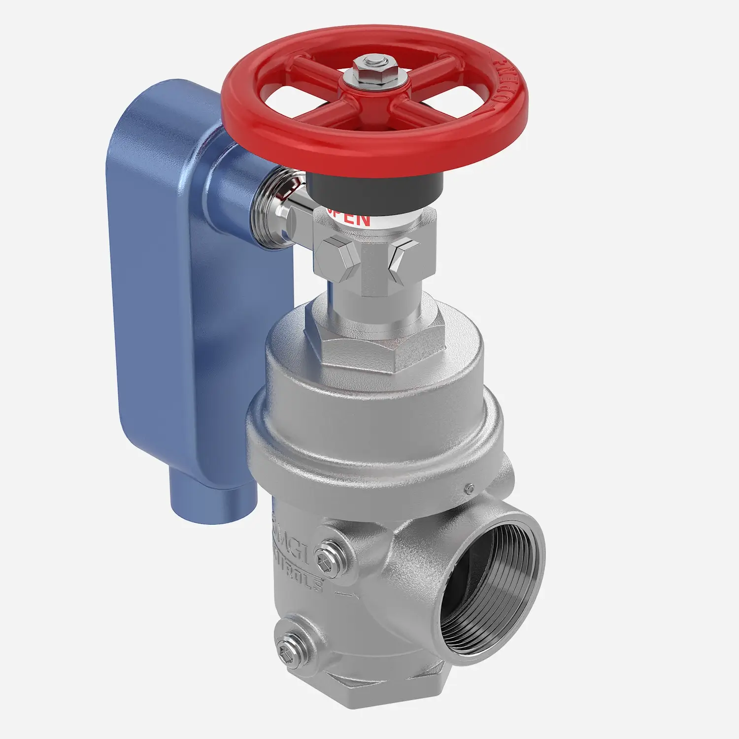 5455-CR Angled Valve Image - angled view