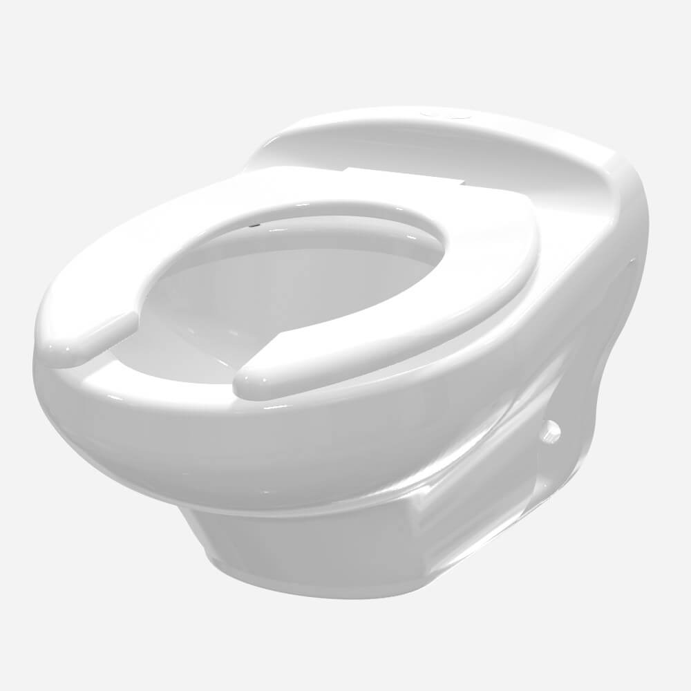 Vitreous China Vacuum Toilet, Off-Floor