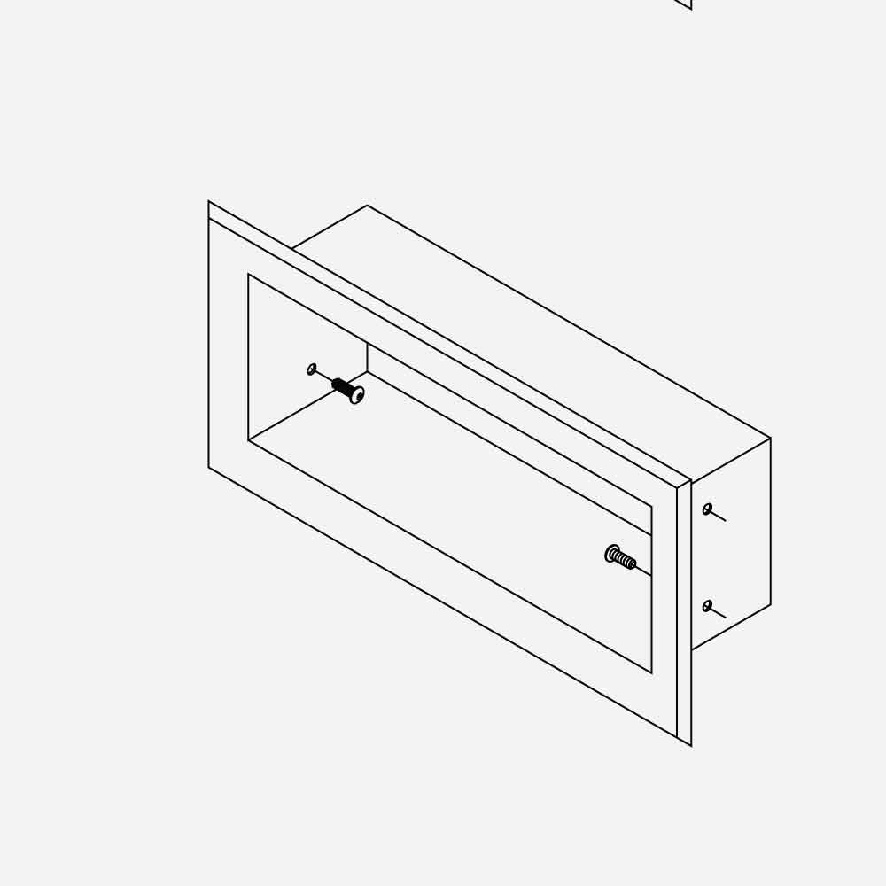 14-inch recessed with beveled flange