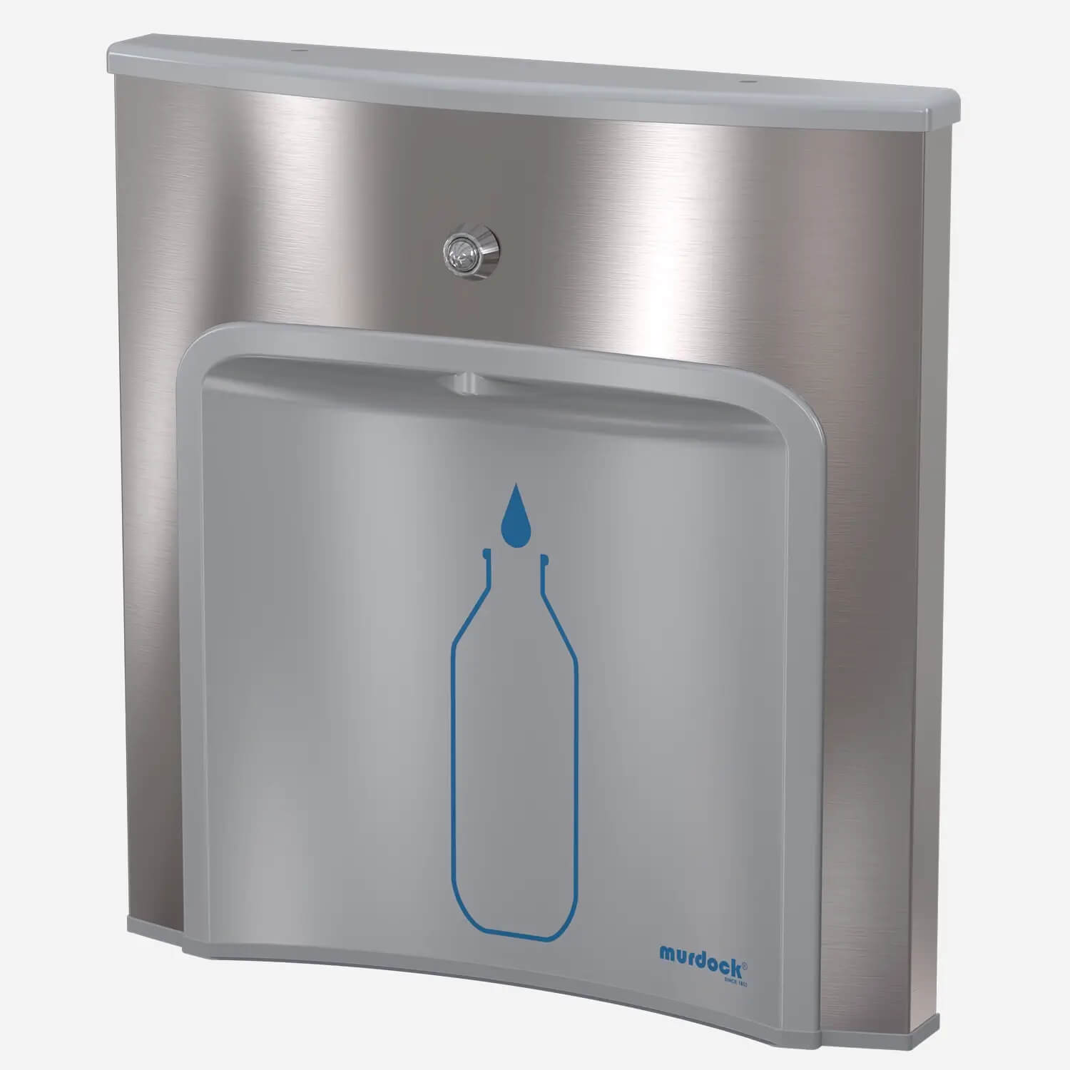 Deck-Mounted H2O-to-Go!® Push Button Water Bottle Filling Station (A17 Series Add-On) - ADA, Stainless Steel