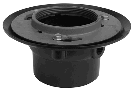 PVC and ABS Floor or Shower Drains with Adjustable Strainer Heads