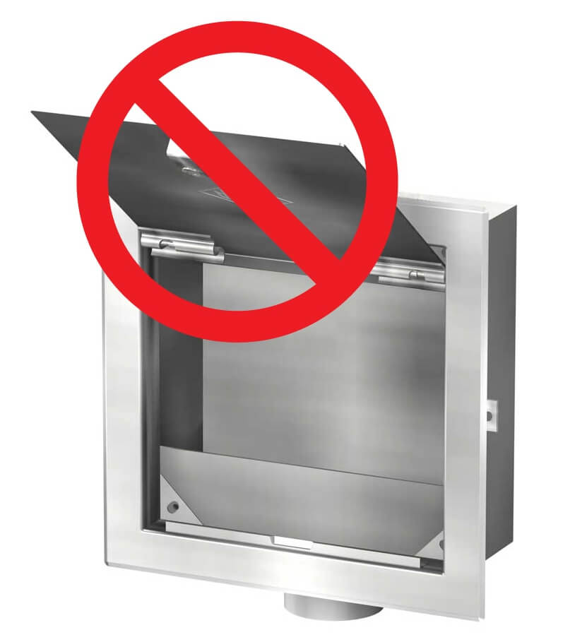 Option: Wall Flange, Less Door