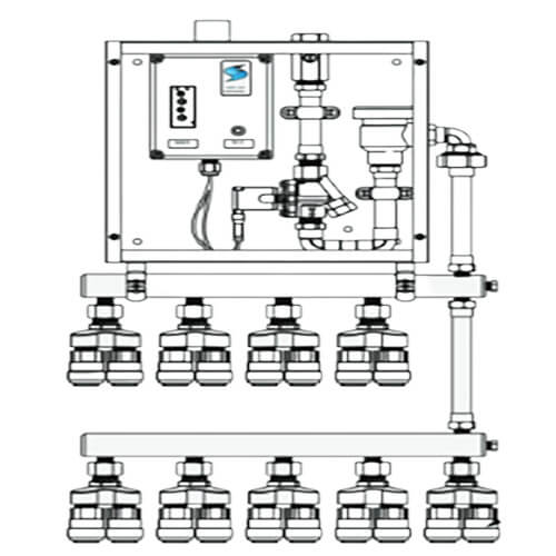 Figure No. 272SM-CTS Series Surface-Mount (SM) With Push-In Connections (CTS) Electronic Trap Primers