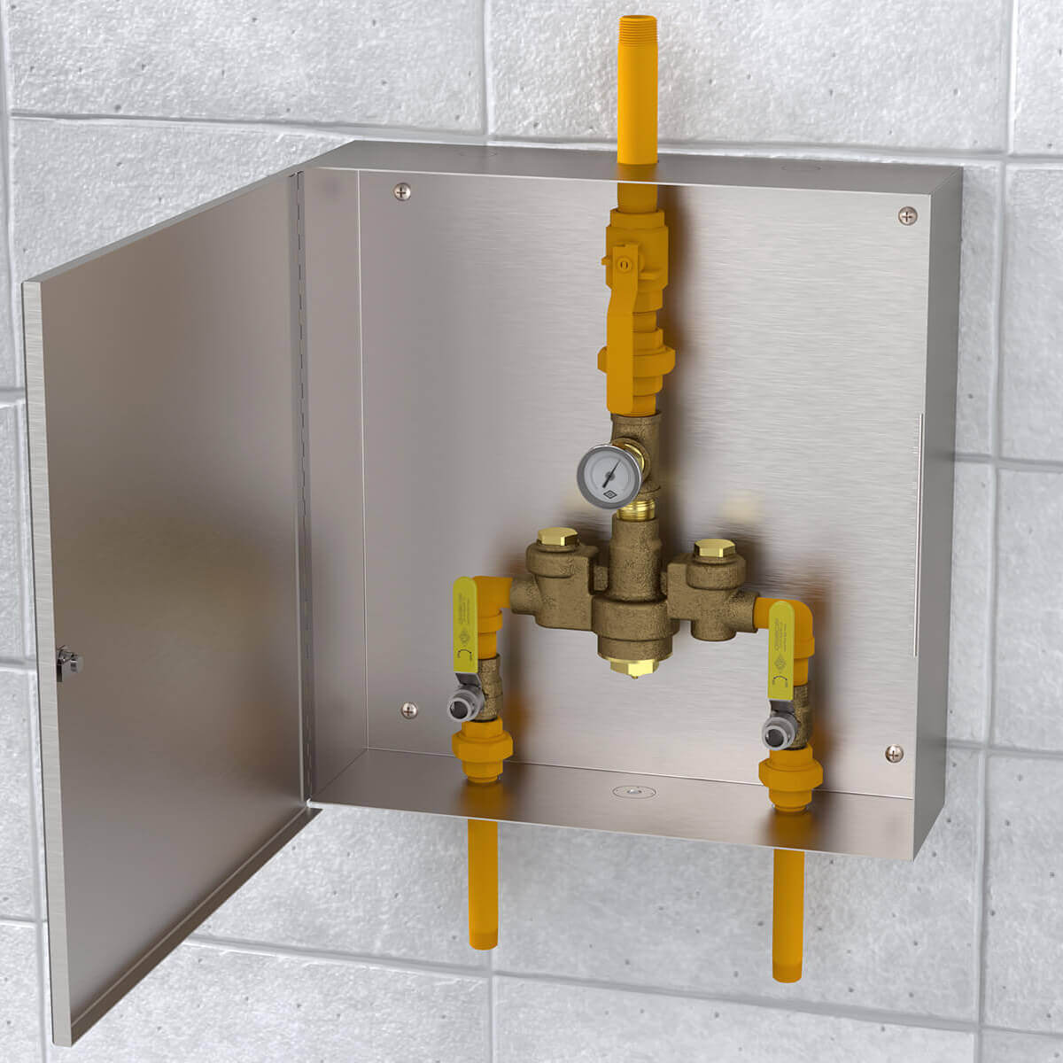 Option: Stainless Steel Valve Supply Fixture Cabinet