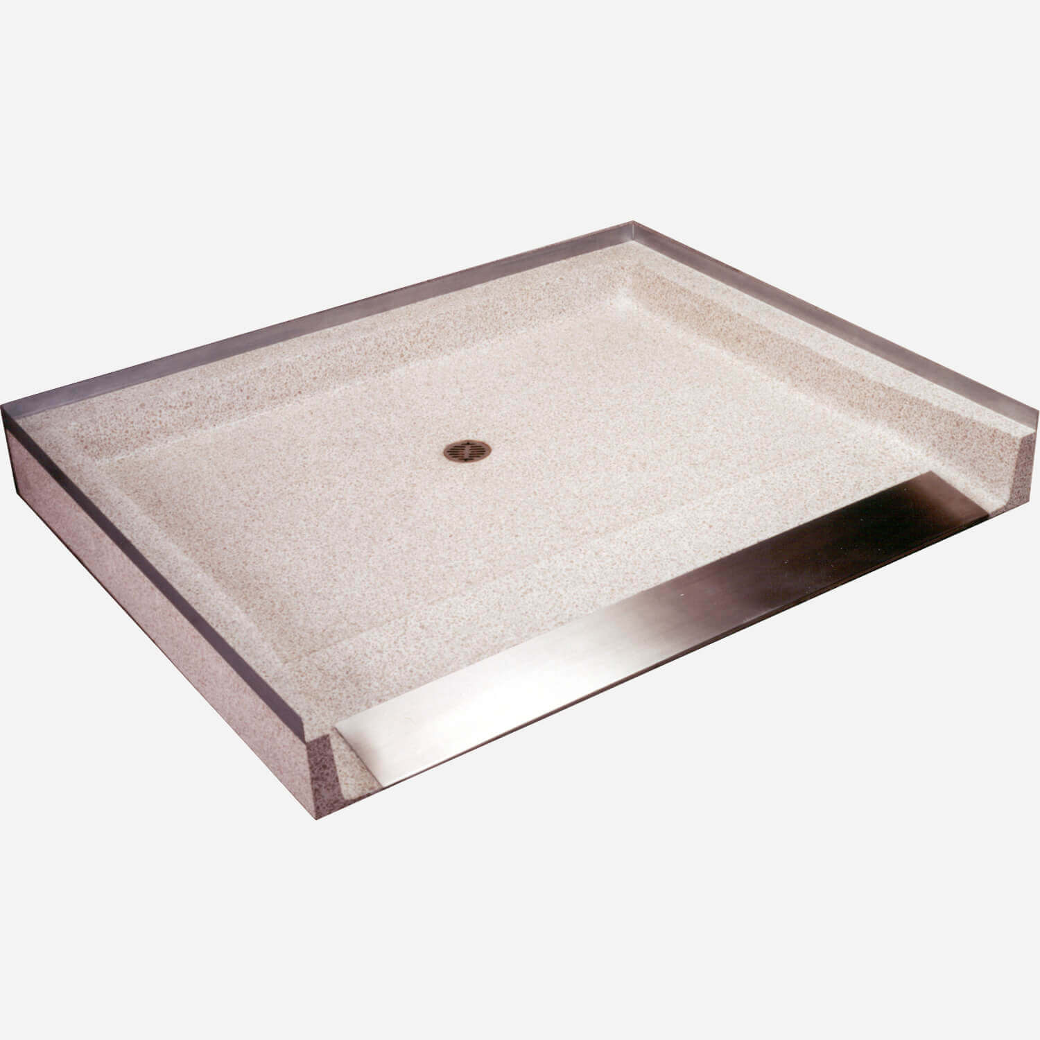60" x 48" Terrazzo Shower Base, Wheelchair/Non-ADA