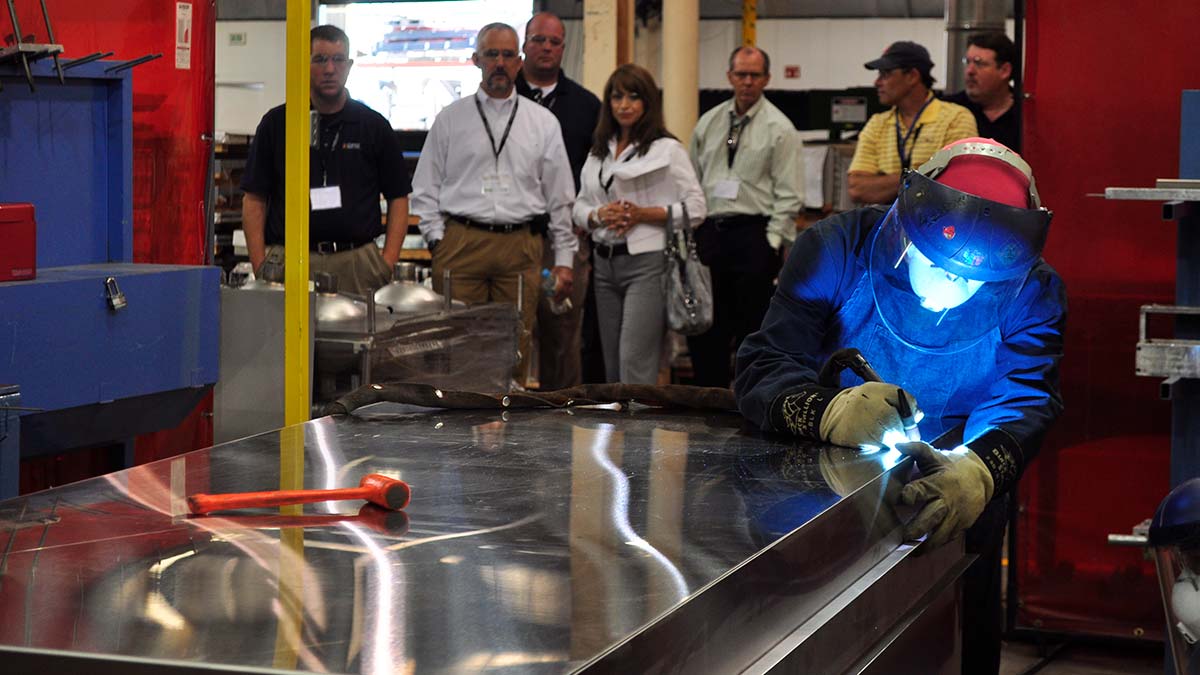 Sales Reps Tour the Plant