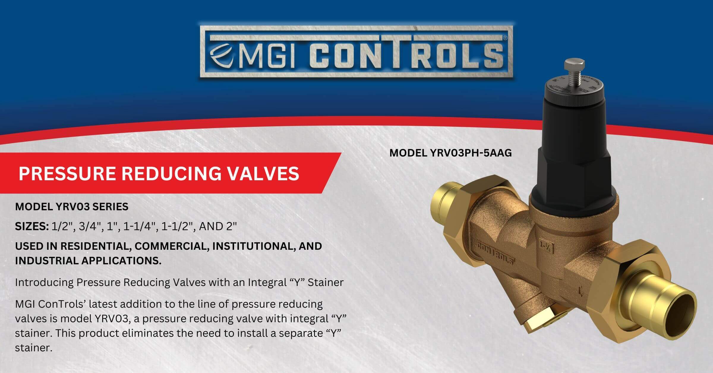Introducing the YRV03 Pressure Reducing Valve!