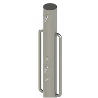 Option: Vertical Grab Bars and Second Shower Head, Outdoor Showers