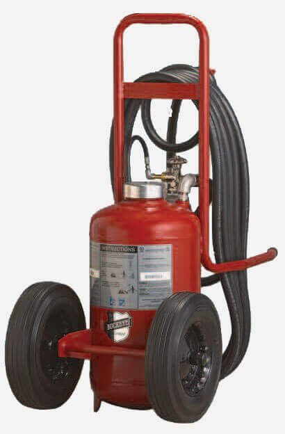 WHEELED REGULAR BC CHEMICAL FIRE EXTINGUISHERS