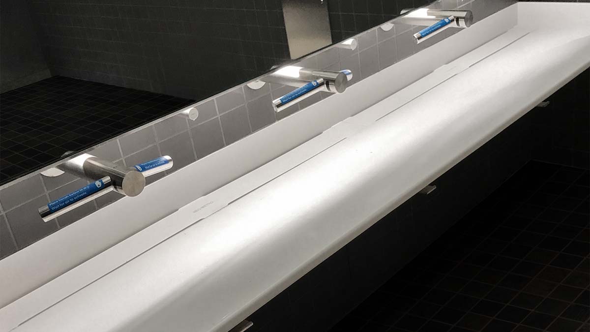 Model 9160 Series WEDGE™ Solid Surface Trough Sink by Neo-Metro