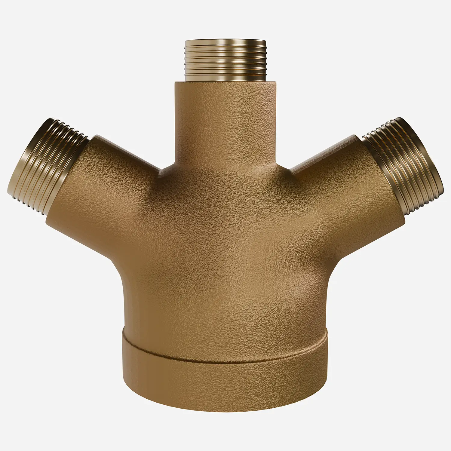 Three-Way Male Roof Fire Dept Outlet Connections