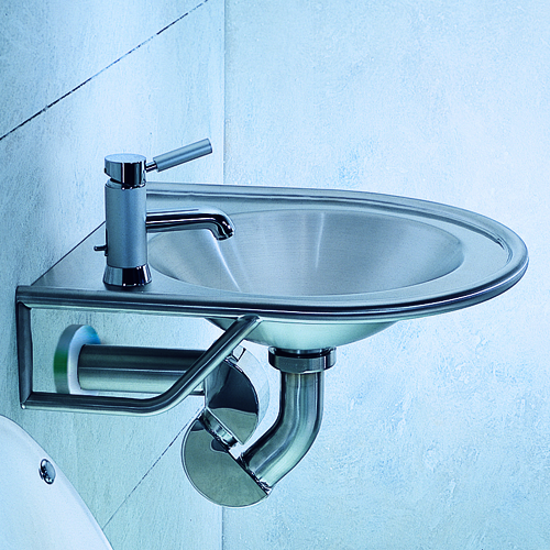 Metaal Stainless Steel, Wall-Mounted Sink