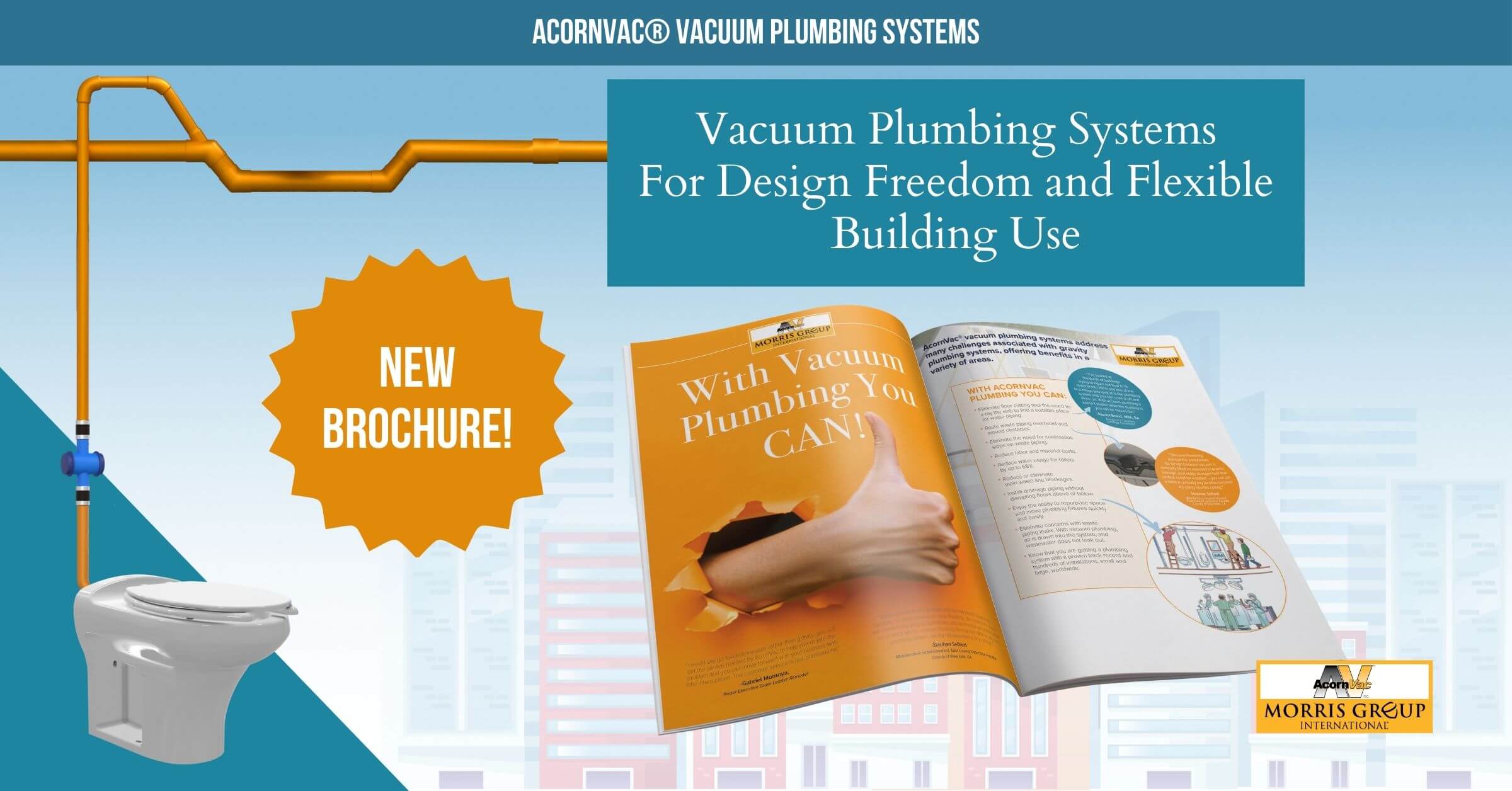 New AcornVac Brochure Explores Benefits of Vacuum Plumbing Systems