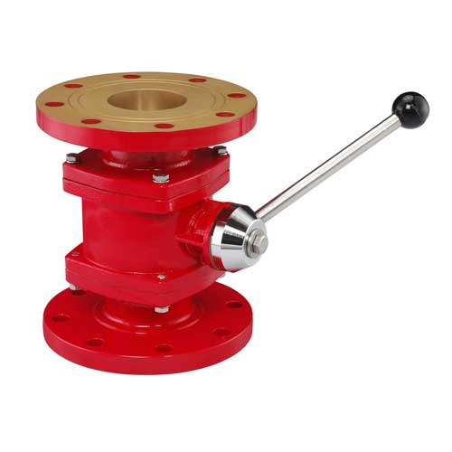 Fire Monitor Ball Valve Shutoff