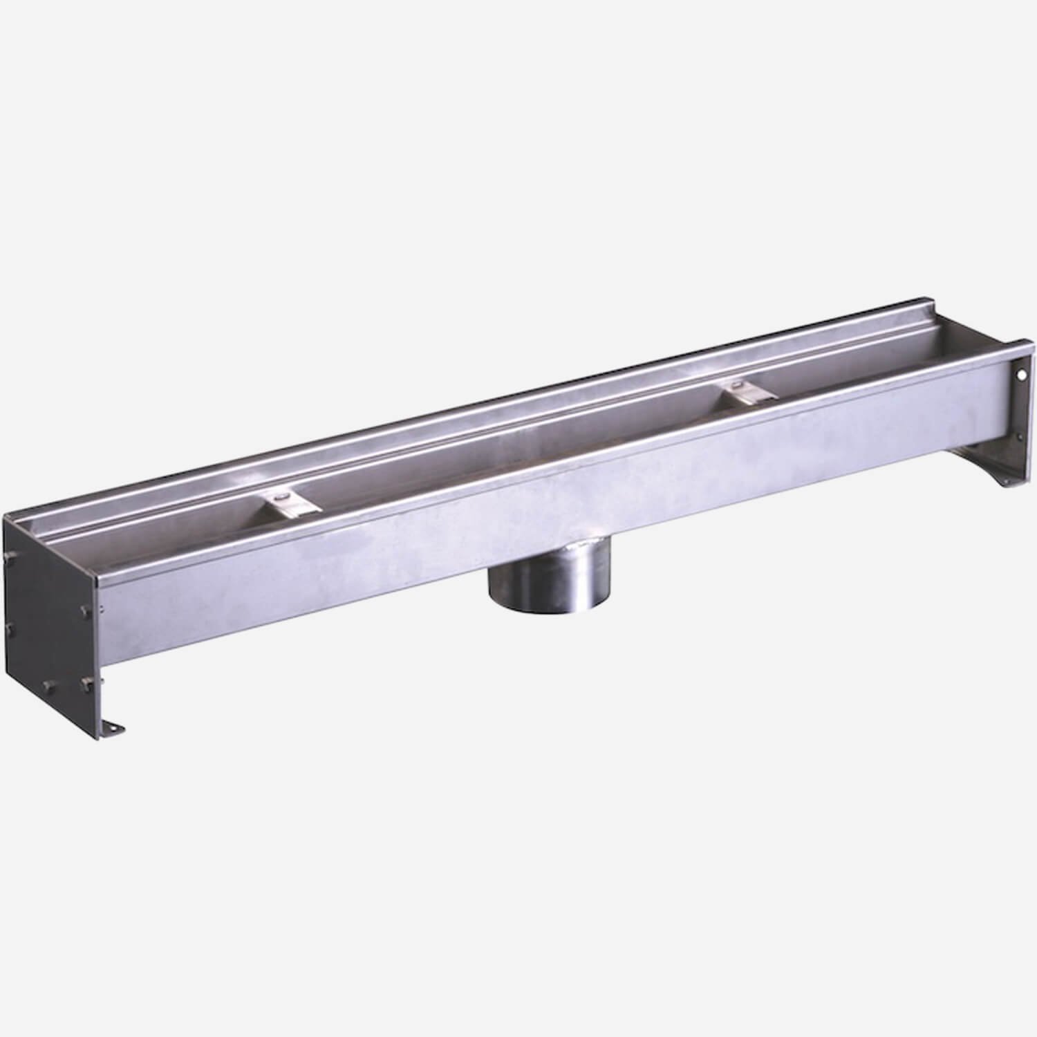 6" Wide Neutral Stainless Steel Modular Trench Drain