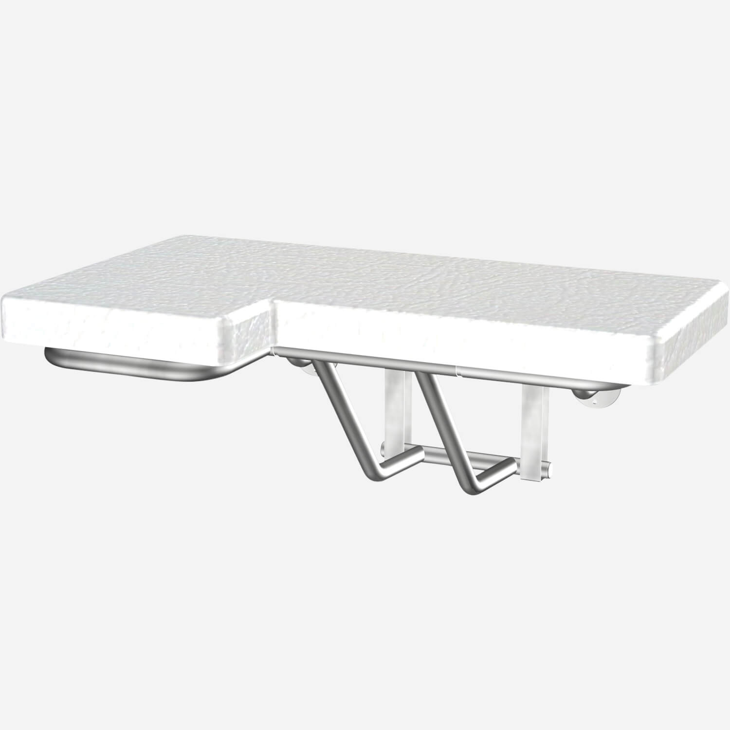 ADA Padded Folding Shower Seat, Left