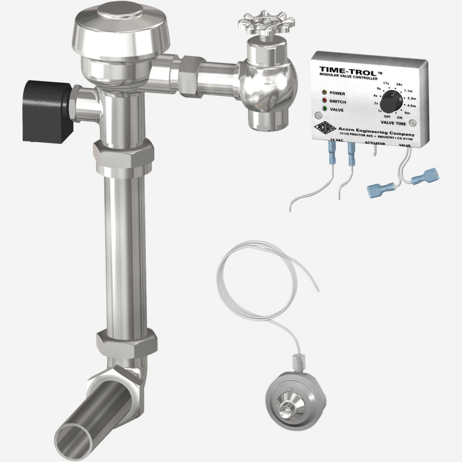 Push Button Solenoid Flush Valve Application Time-Trol®