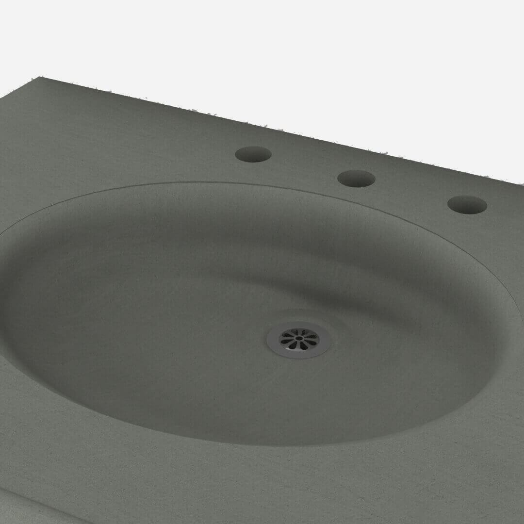 Option: Faucet Mounting - 8" Centerset