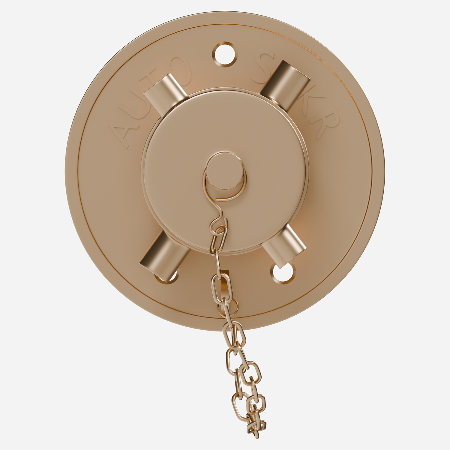 4.5" Round Plate Single Inlet Flush Fire Dept. Connection