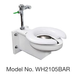 WH2105BAR Off-Floor Stainless Steel Toilet