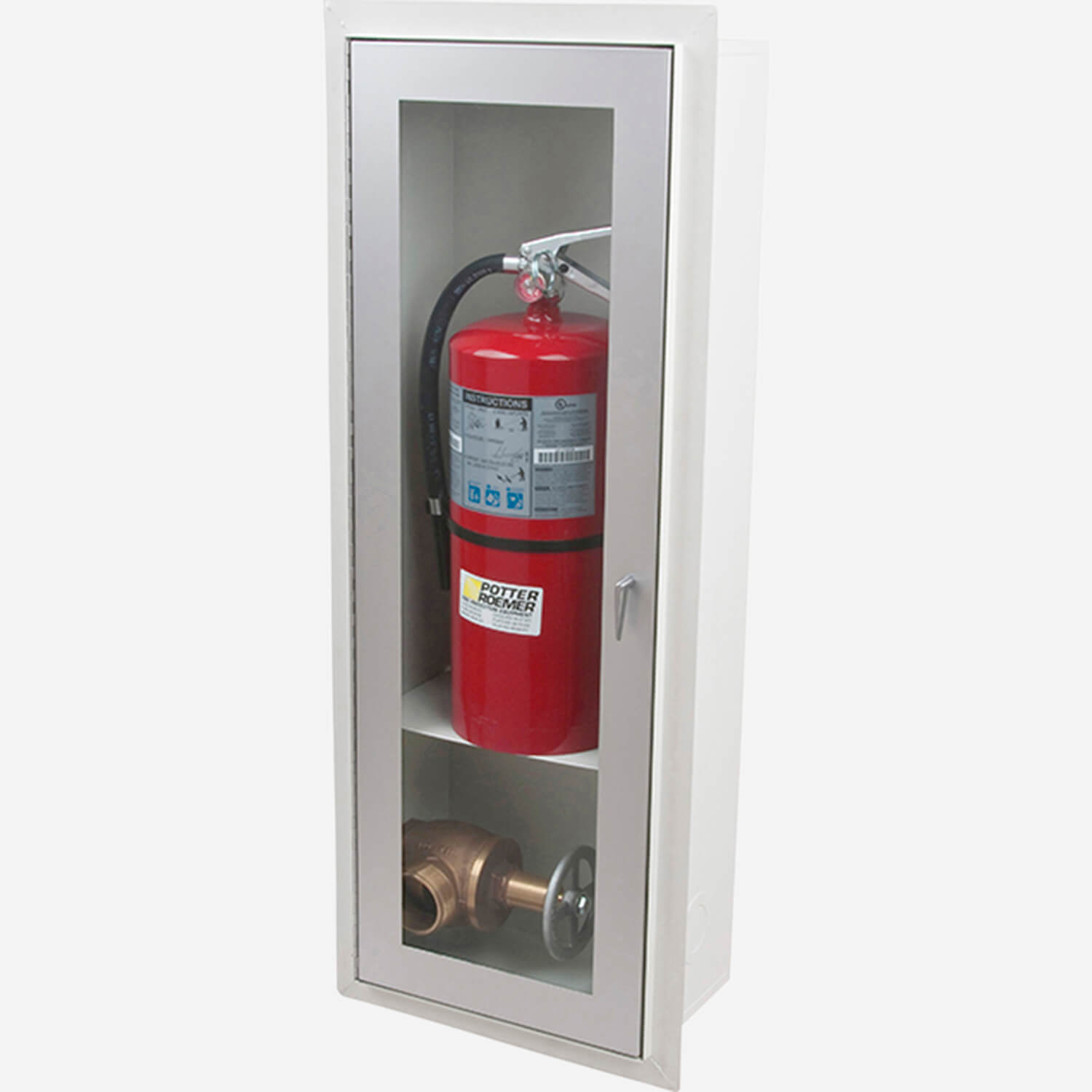 Trimless Alta Valve & Fire Extinguisher Cabinet