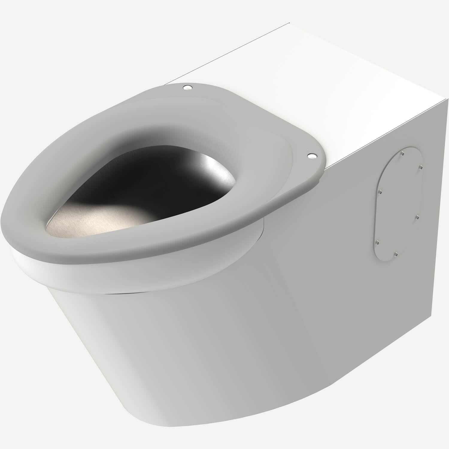 BestCare® Ligature-Resistant Siphon Jet Replacement ADA Toilet for Existing In-Wall Four-Bolt Mounting Carrier