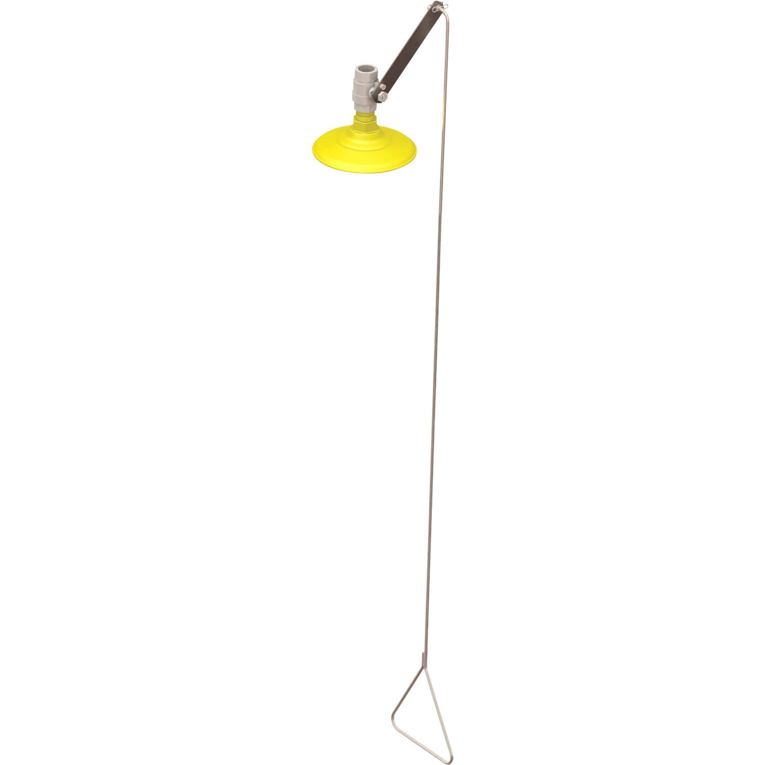 Barrier Free, Plastic Head, Vertical Mount Safety Shower with 60" Pull Rod