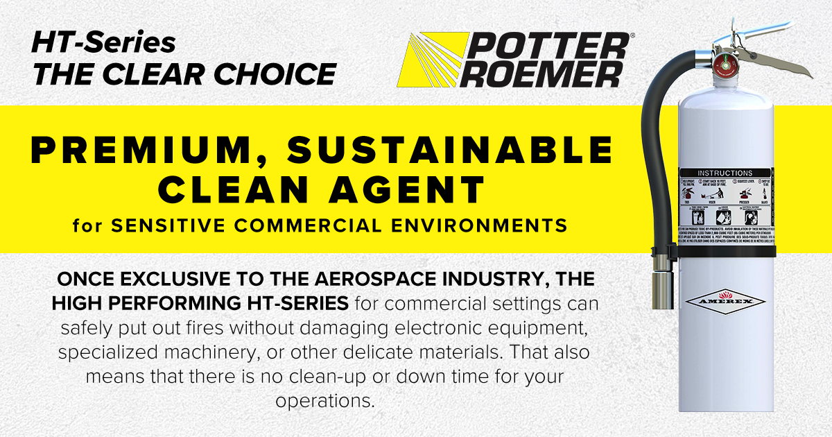 Potter Roemer Debuts Flyer on Halotron Series Fire Extinguishers