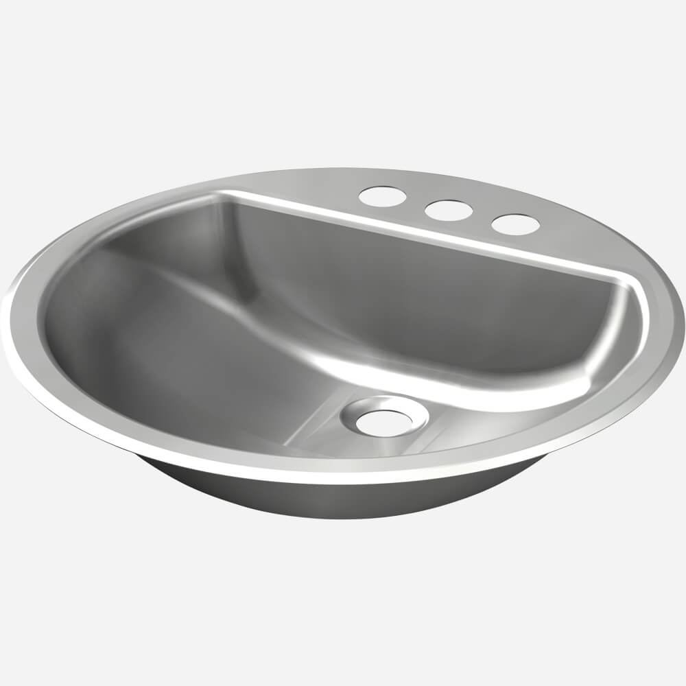 Option: "D" Shape Basin Less Valves