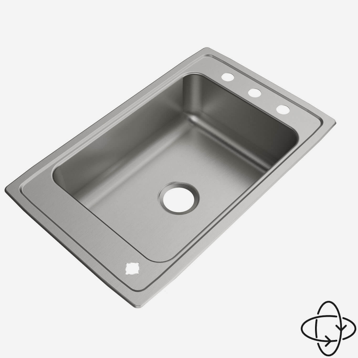 Acorn-Sinks® Stainless Steel Drop-In Classroom Sink,  31" x 20"