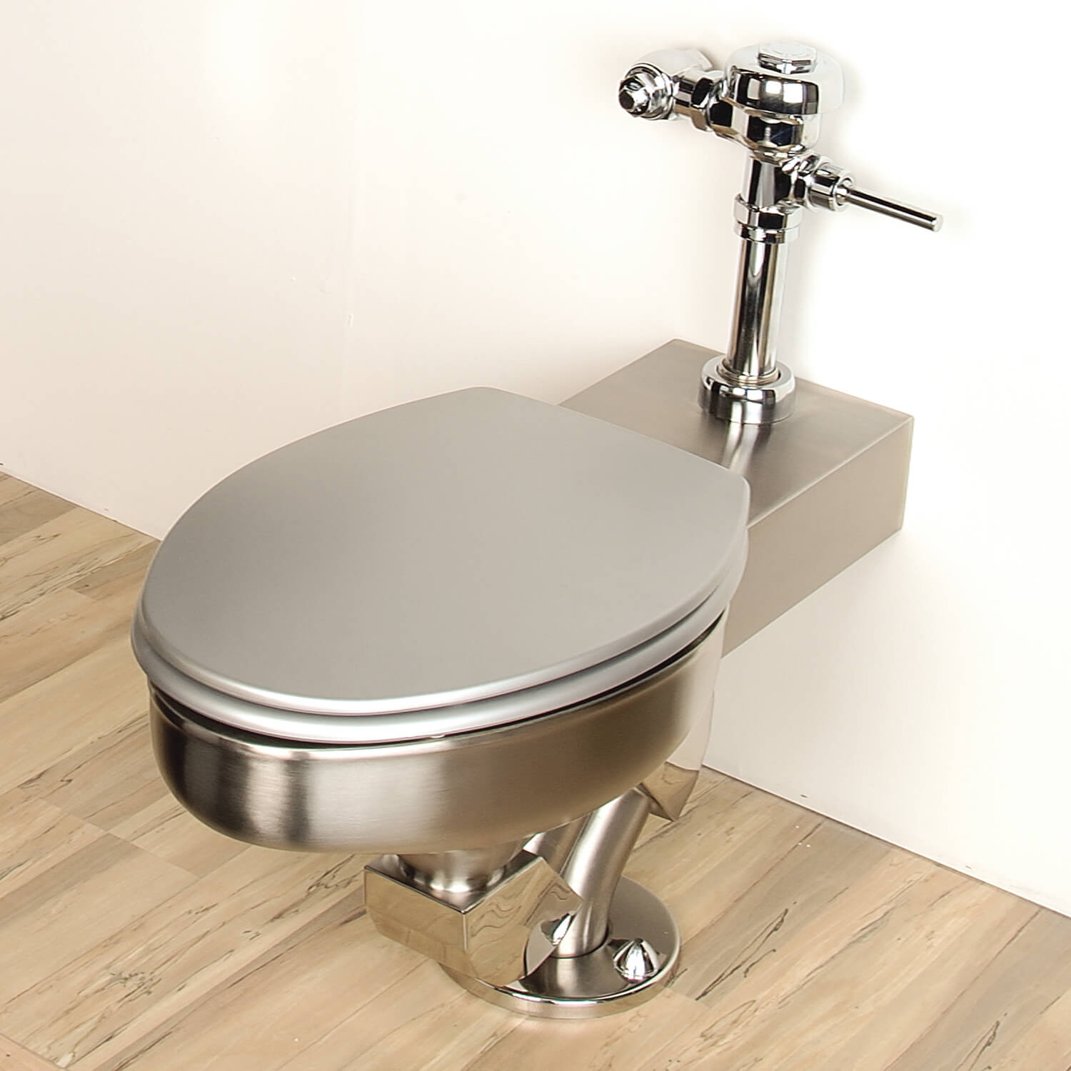 Metaal Stainless Steel Toilet - Commercial Flush Valve