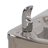 High Polish Stainless Steel B, Stainless Steel Bubbler