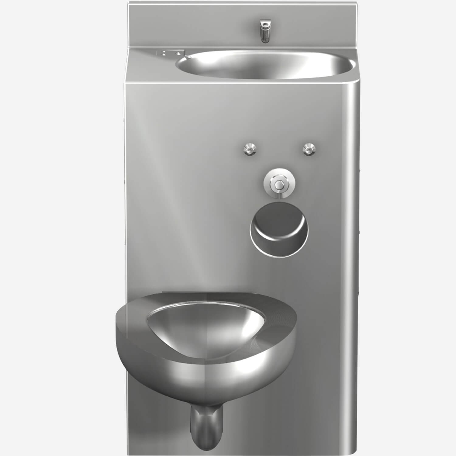 Front Access, 20 Inch Comby with Toilet and Oval Lavatory Bowl