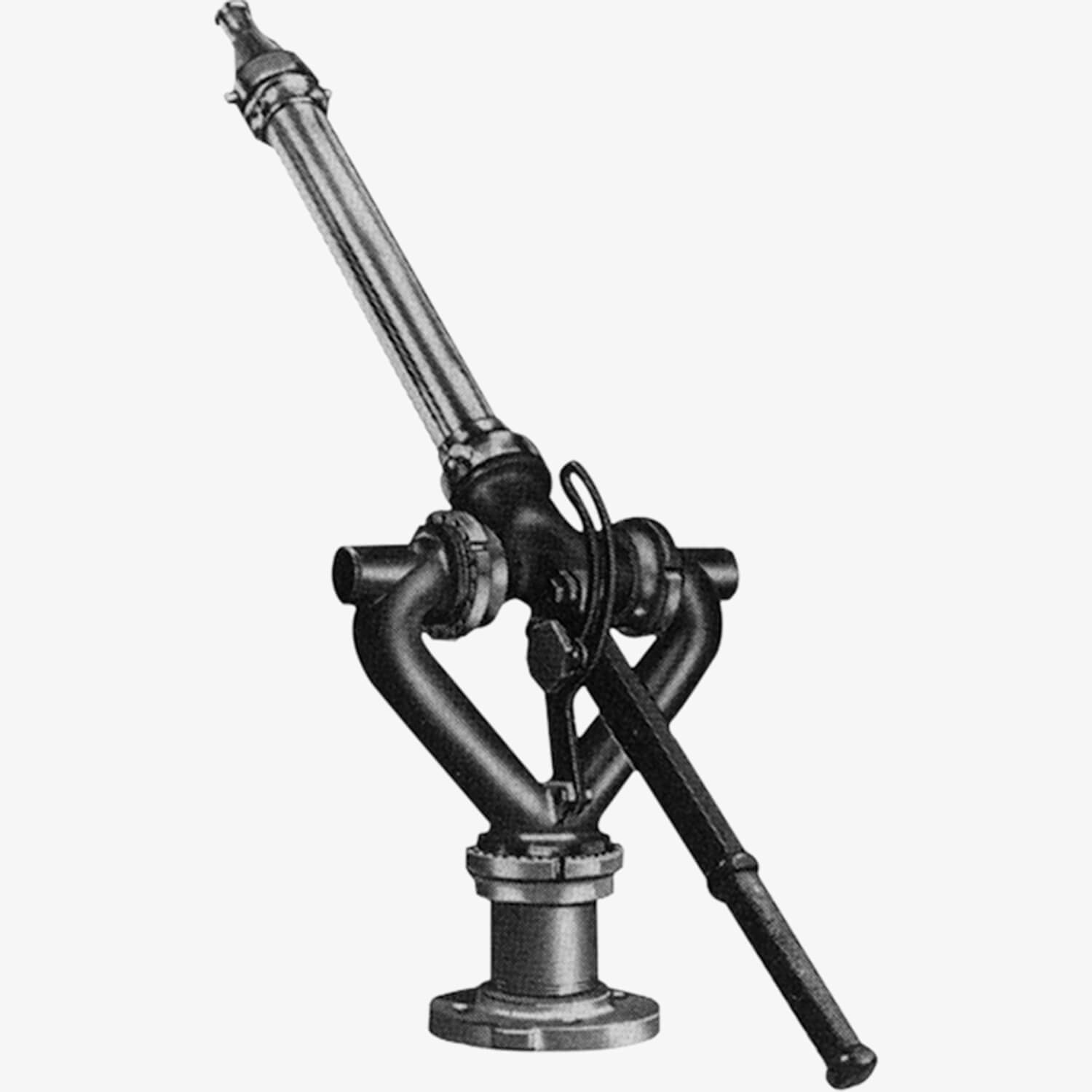 Lever-Operated Double-Waterway Fire Monitor