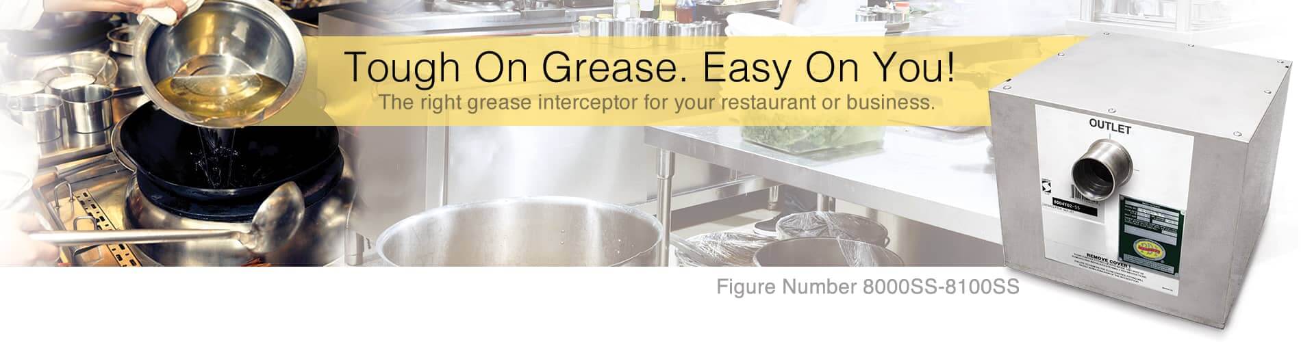 stainless steel grease interceptor banner