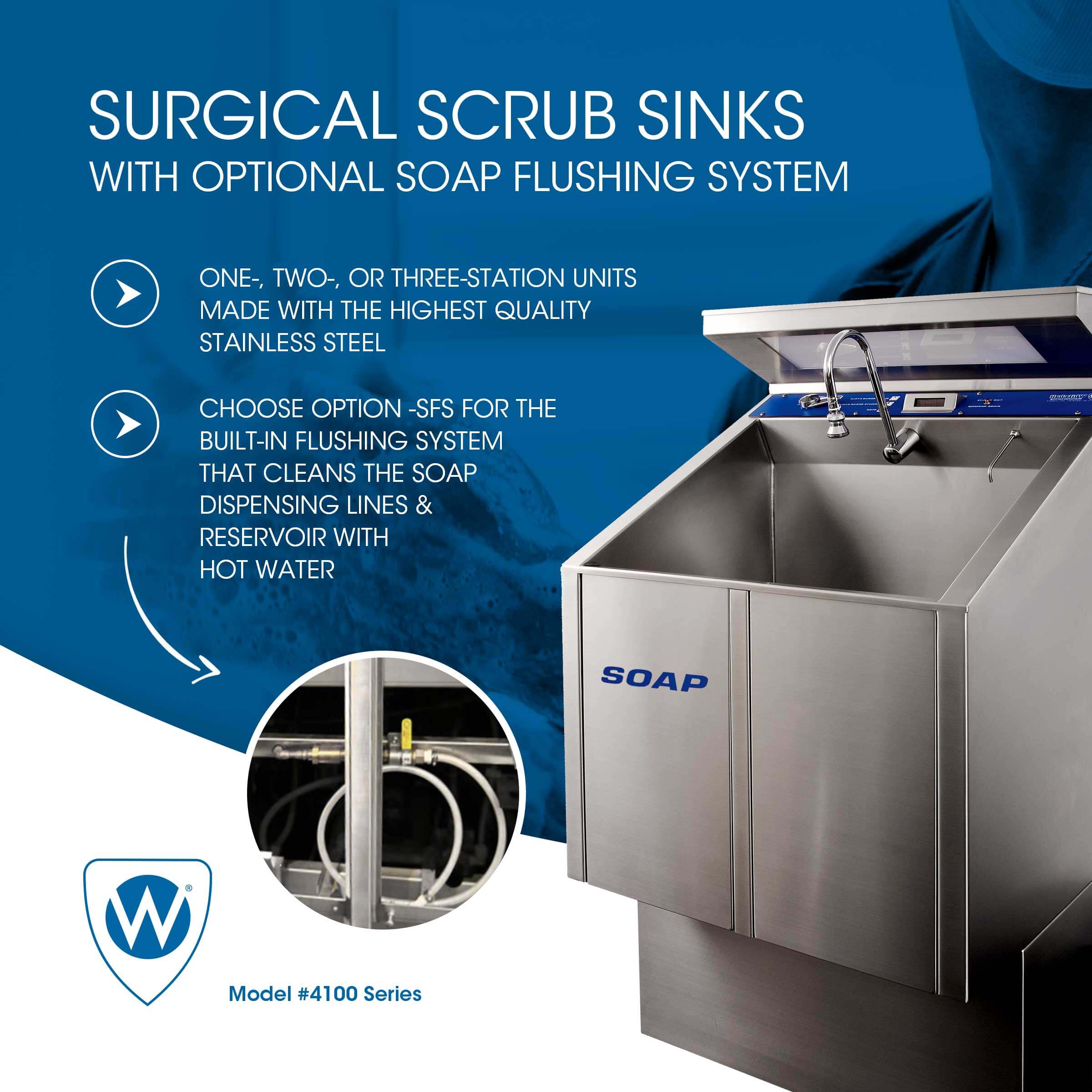 Whitehall Scrub Sink with Soap