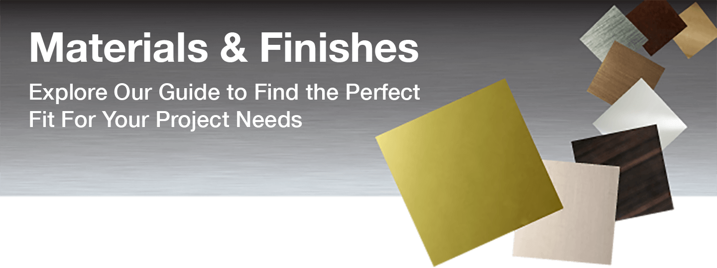 Materials & Finishes for Smith Plumbing & Drainage Products