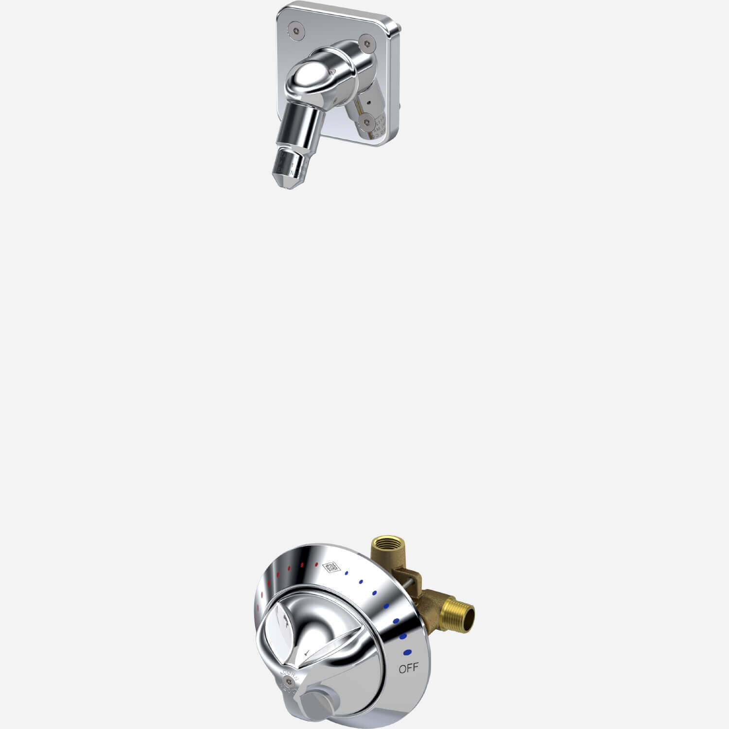 Top or Bottom Supply Zenith Built-in Shower