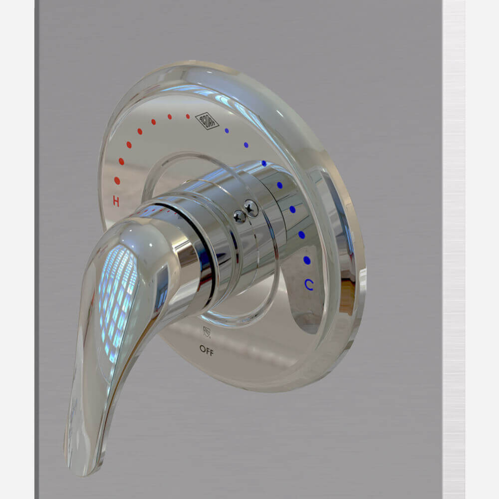 Option: Lever Handle for ASSE 1016-Compliant Type 8 T/P Balancing Commercial Shower Valve