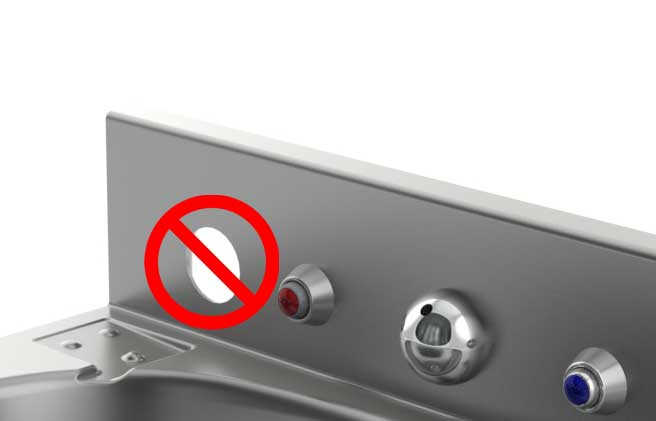 Option: Less Punching For Flush Valve (For Remote Activation)