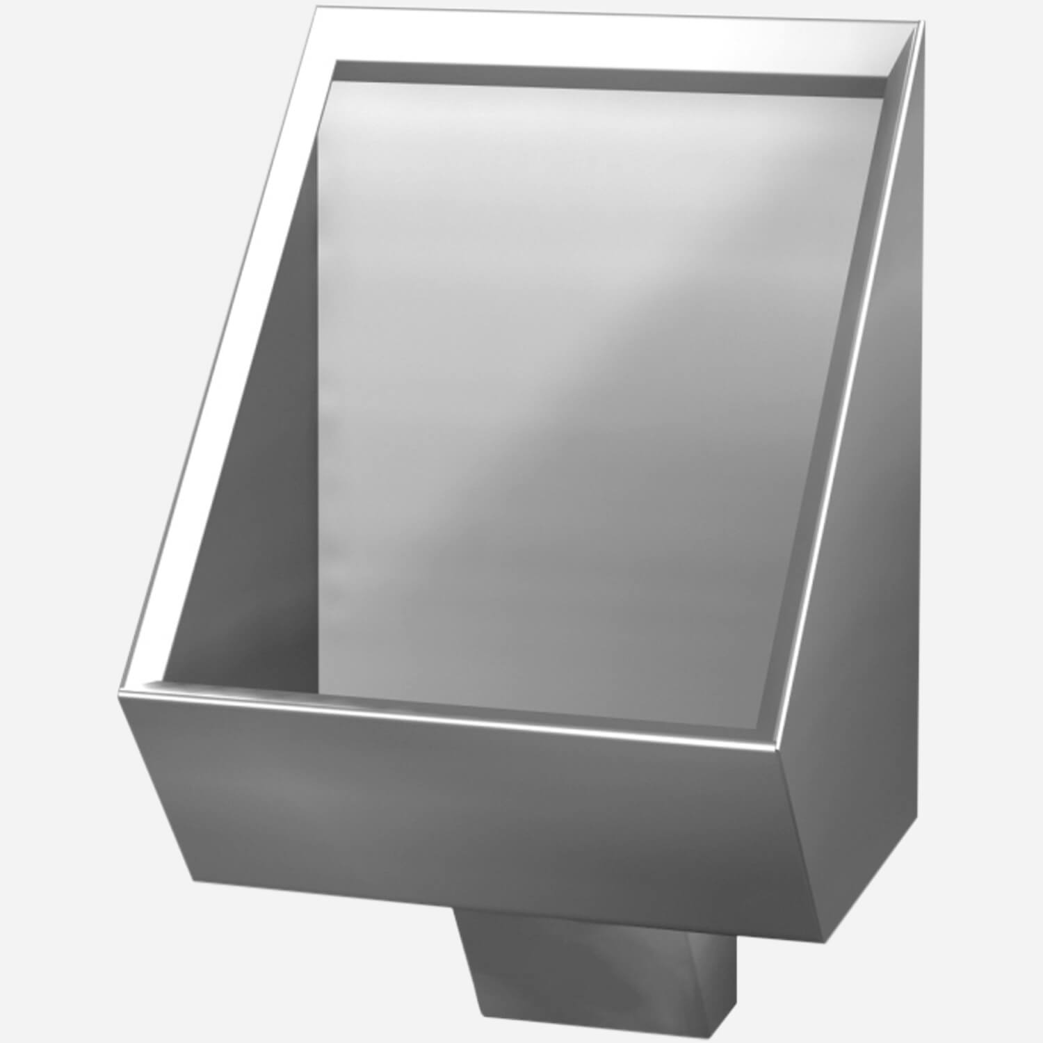 Rear Mount, Blowout Jet, Stainless Steel Security Urinal