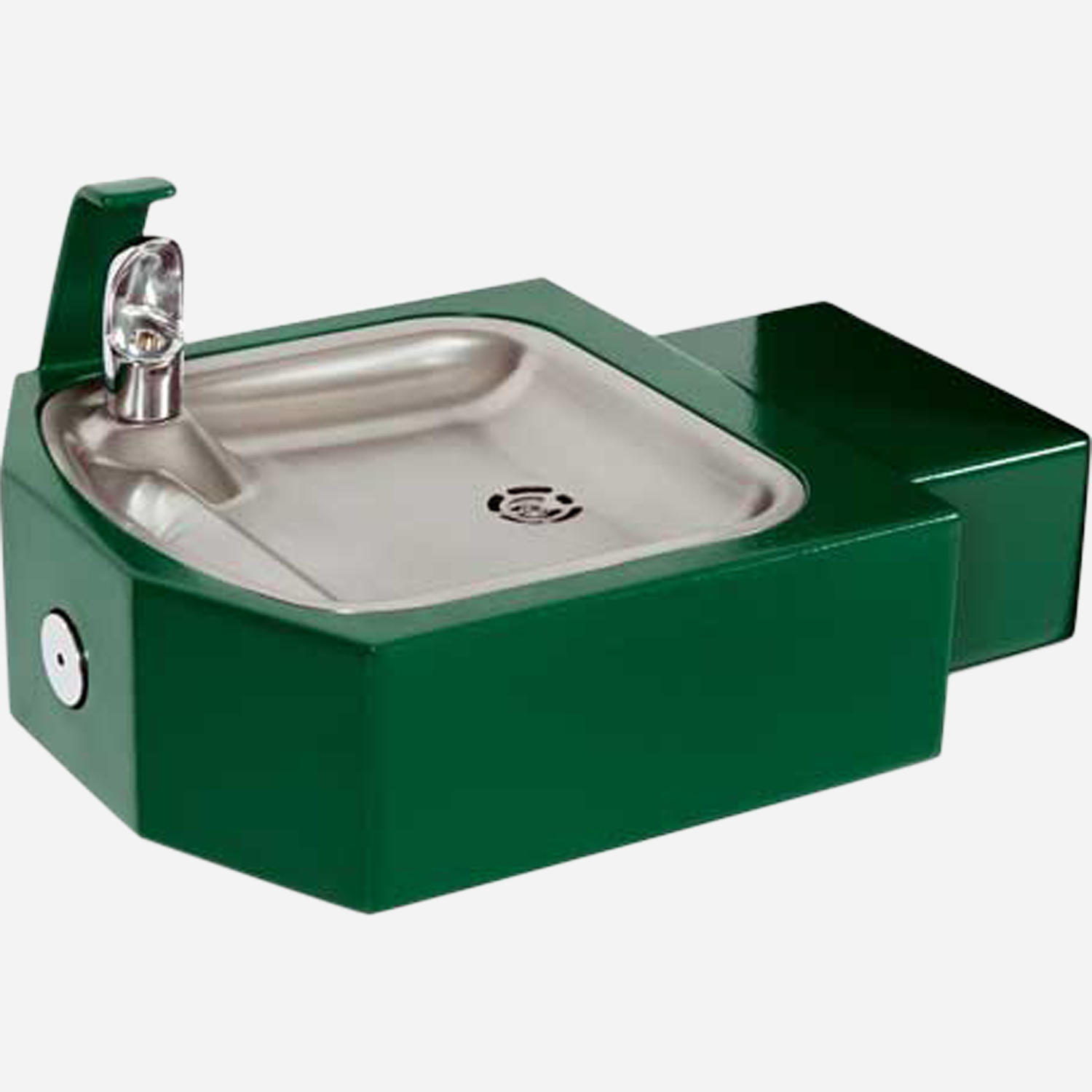 Square Textured Green Wall Mount