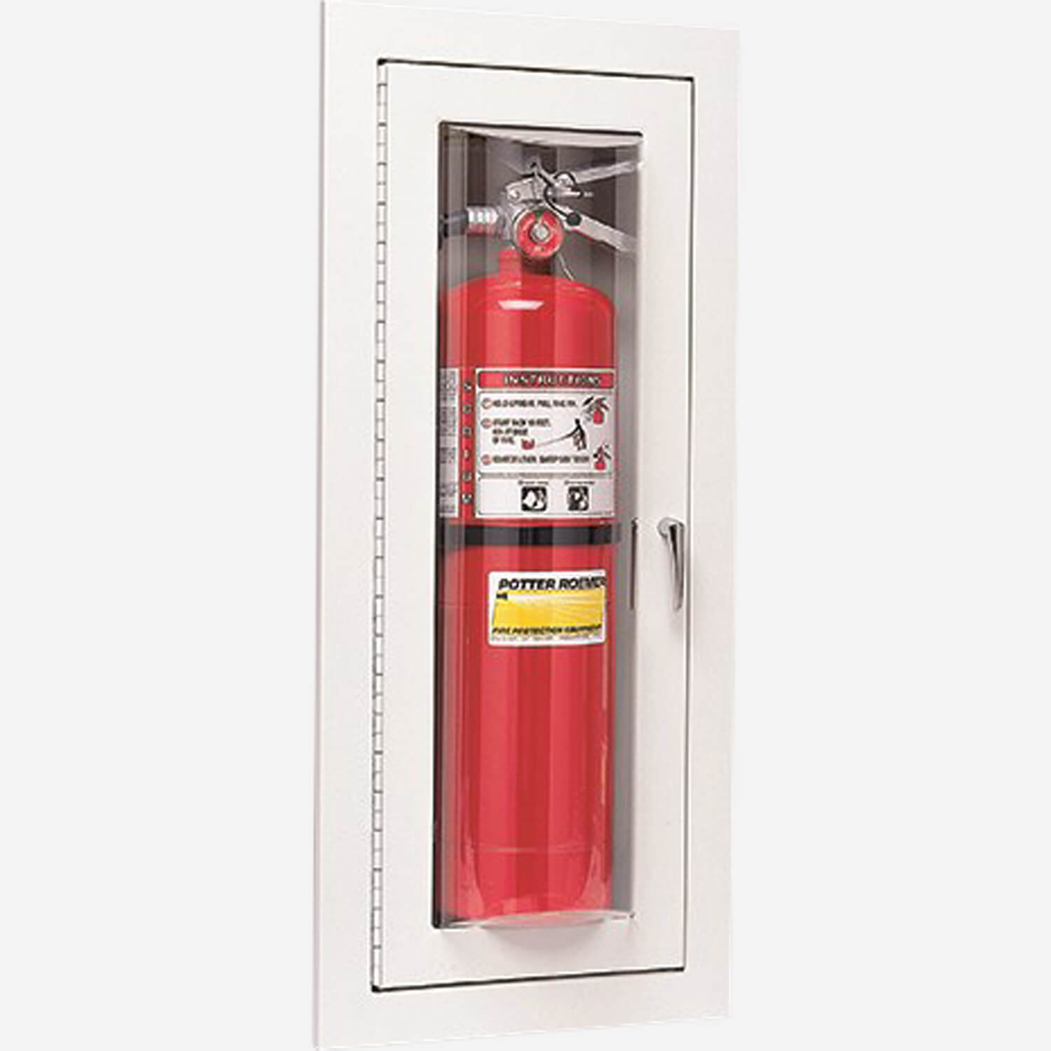 Fire Rated Fire Extinguisher Cabinet - Bubble Door