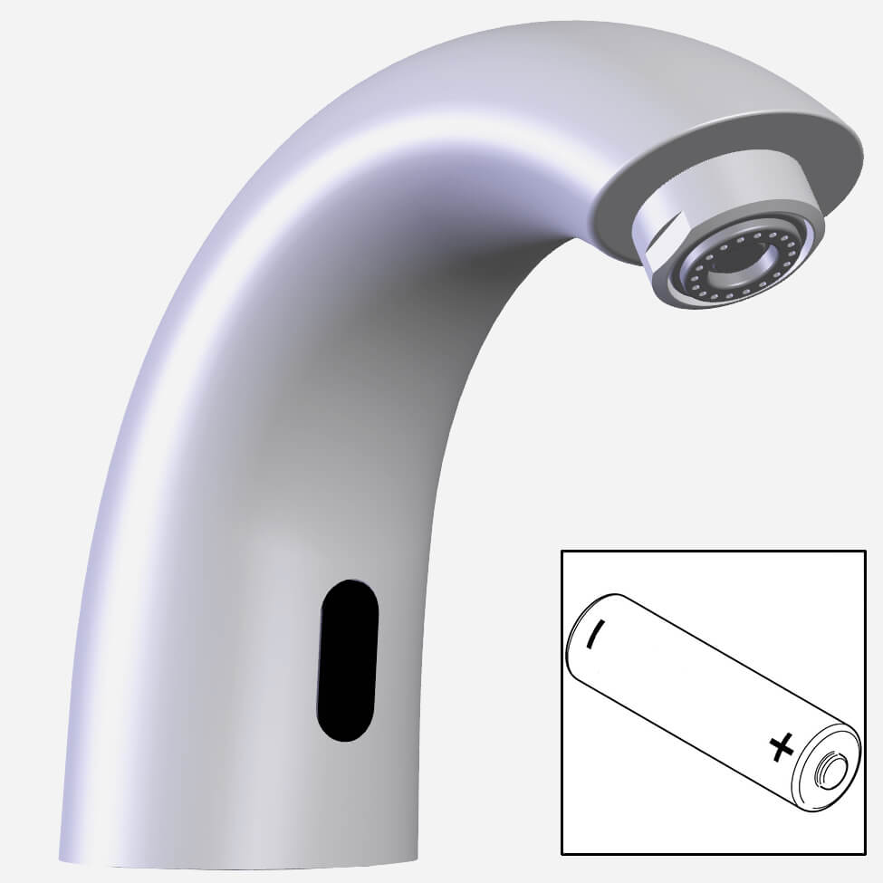 Faucet: Battery-Powered, Sensor-Operated Faucet for Neo-Metro Sink