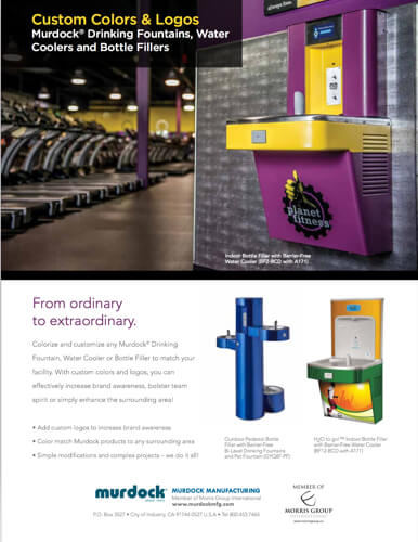 Drinking Fountain Custom Colors, Logos & Graphics