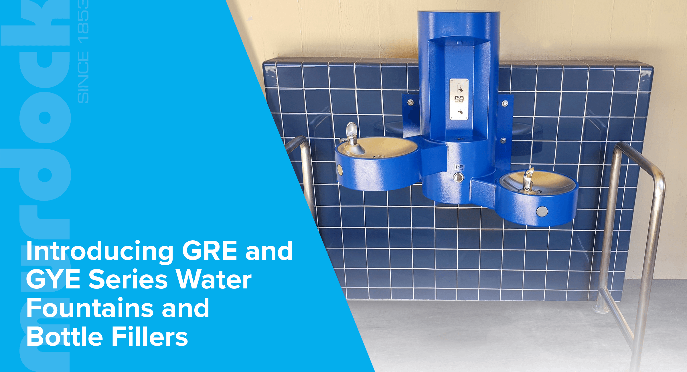 Murdock Introduces New GRE and GYE Series Wall-Mounted Water Fountains and Bottle Fillers