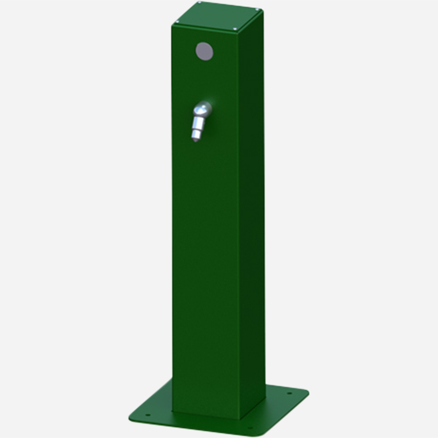 Square Pedestal Pushbutton Pet Shower