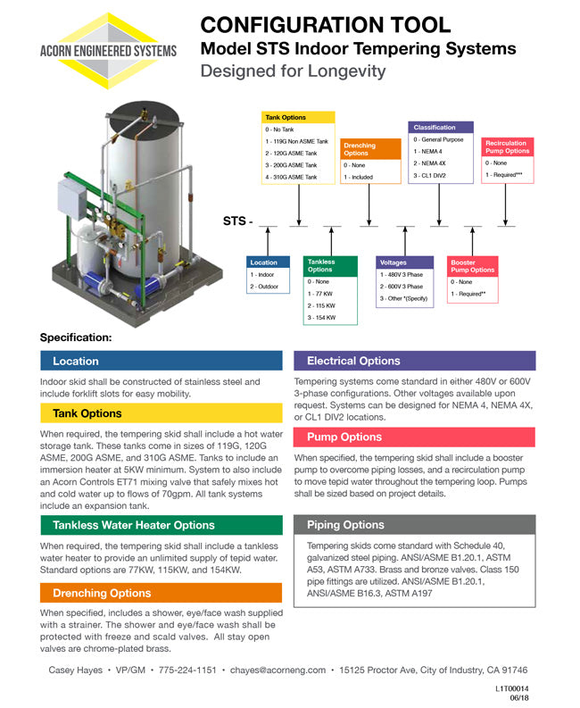 AES Indoor Tempering System Configuration Tool