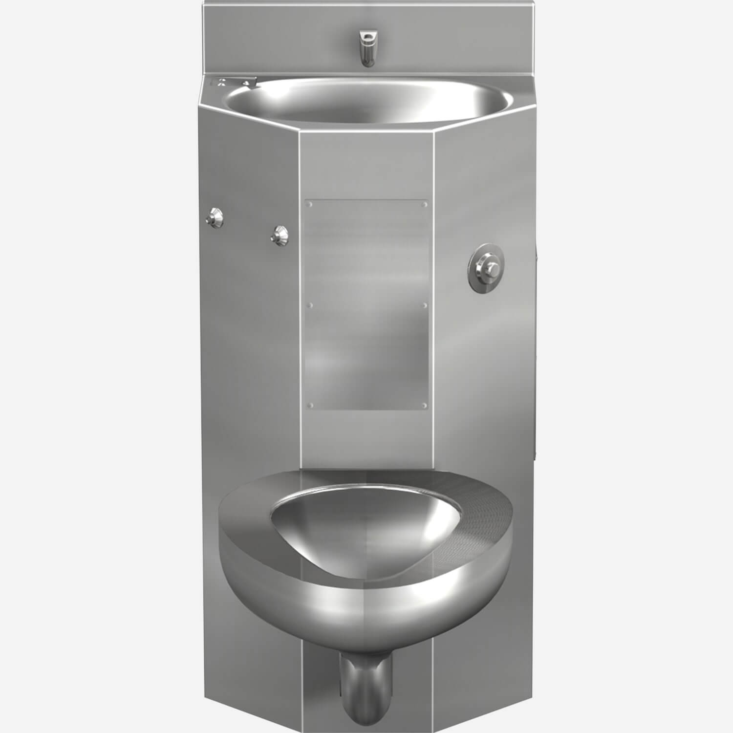 Front Access 18 Inch Toilet-Lavatory Comby